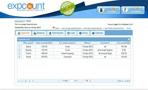 EXPENSE-COUNT – THE SOLUTION FOR GROUP EXPENSE, MESS EXPENSE & MONTHLY FAMILY BUDGET